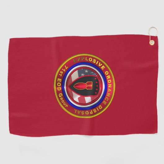 第71期爆薬処理班 ゴルフタオル (横)