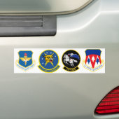 第71艦隊のロゴ バンパーステッカー (車上)