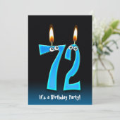 第72回バースデーパーティー招待状 招待状 (スタンド正面)