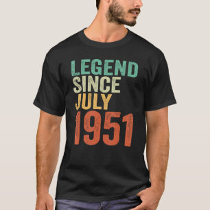 第72回誕生日シャツレジェンド1951年7月以来Women M Tシャツ