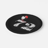 第72回誕生日パーティー風船 ペーパープレート (アングル)