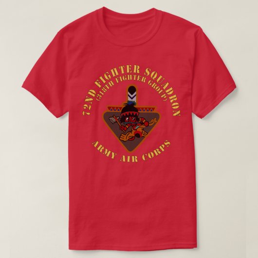 第72戦闘飛行隊 318戦闘航空団 航空軍 Tシャツ (デザイン正面)