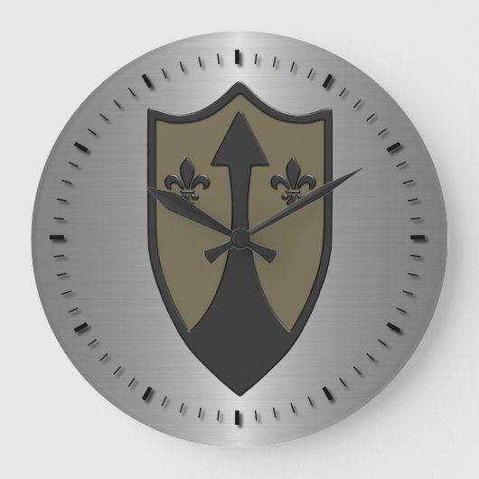第72旅団パッチCOMZEUR/TASCOM ラージ壁時計 (正面)