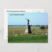 第72期ペンシルバニア歩兵 ポストカード (正面/裏面)