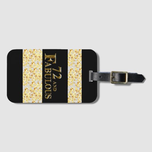 第72誕生日 ラゲッジタグ (正面横)