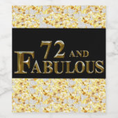 第72誕生日 ワインラベル (シングルラベル)