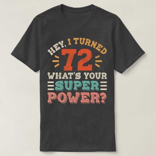 第72誕生日 Tシャツ (デザイン正面)