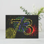 第73回バースデーパーティー招待 招待状 (スタンド正面)