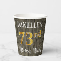 第73回バースデーパーティー – フェイク金ゴールド&ウッドフェイク・ルックス