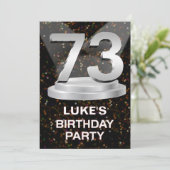 第73回誕生日パーティーへの招待の追加の名前 招待状 (スタンド正面)