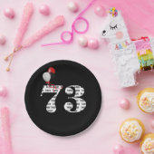 第73回誕生日パーティー風船 ペーパープレート (パーティー)
