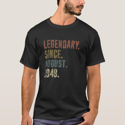 第73回誕生日ヴィンテージ1949年以威厳がある降 Tシャツ (正面)