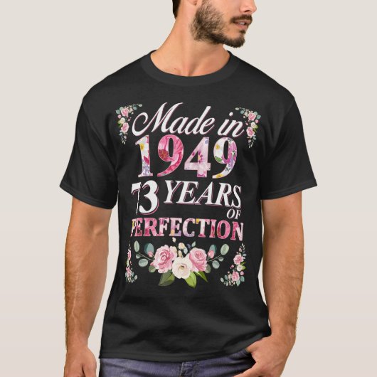 第73誕生日女子最高の73歳のWom贈り物 Tシャツ (正面)