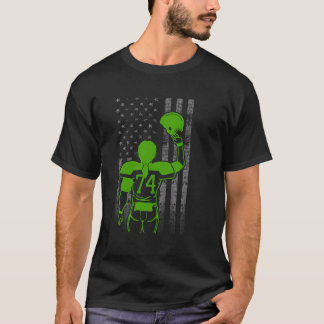 第74期緑の女子サッカー選手国旗H付き Tシャツ