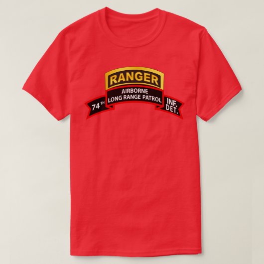 第74歩兵長距離巡視LRP X Tシャツ (デザイン正面)