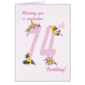 第74誕生日花飾数 (正面)