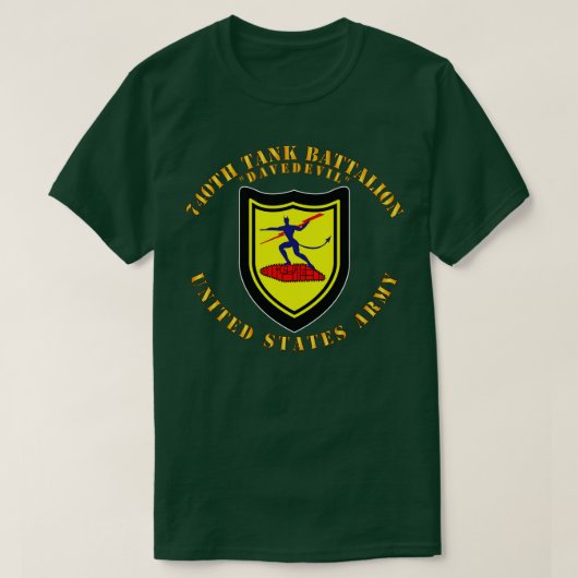 第740戦車大隊DUI Tシャツ (デザイン正面)