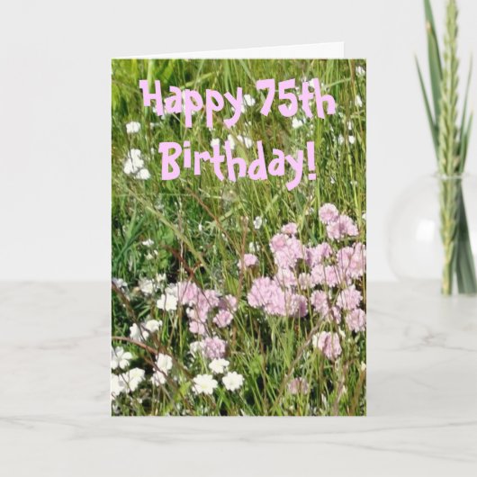 第75バースデー・カード カード (正面)