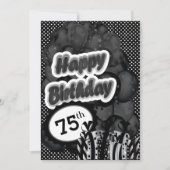 第75マイル標石の誕生日 招待状 (正面)