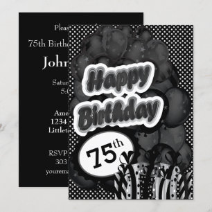 第75マイル標石の誕生日 招待状