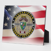 第75レンジャー連隊アフガニスタン退役軍人 フォトプラーク (側面)