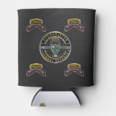 第75レンジャー連隊アフガニスタン退役軍人 缶クーラー (正面)