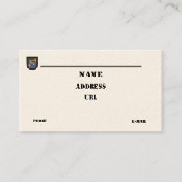 第75レンジャー連隊レンジャーズ空挺護送隊パッチ 名刺