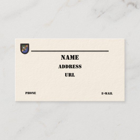 第75レンジャー連隊レンジャーズ空挺護送隊パッチ 名刺 (正面)