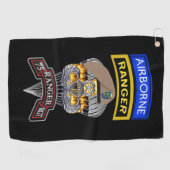 第75レンジャー連隊レンジャー「Sua Sponte」 ゴルフタオル (横)