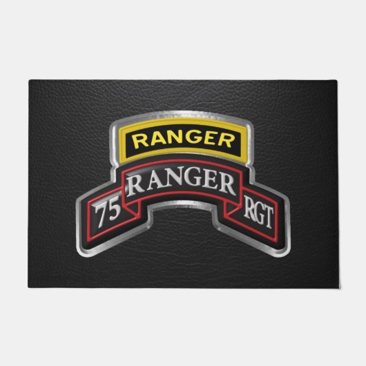 第75レンジャー連隊空挺師団 ドアマット (正面)