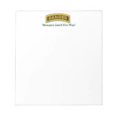 第75レンジャー連隊空飛レンジャー退役軍人 ノートパッド (正面)