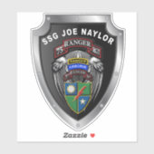 第75レンジャー連隊第3こうもり「レンジャーが道をリード シール (シート)