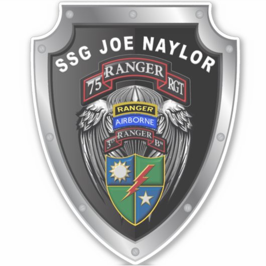 第75レンジャー連隊第3こうもり「レンジャーが道をリード シール (正面)