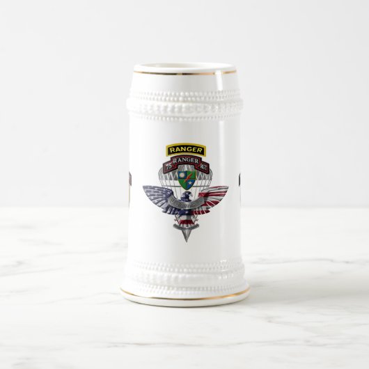 第75レンジャー連隊退役軍人 ビールジョッキ (中央)