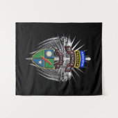 第75レンジャー連隊 第1大隊 (1st Bat) タペストリー (正面(横))