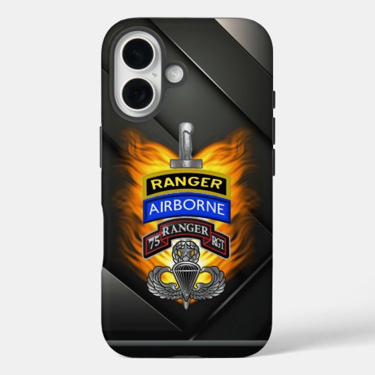 第75レンジャー連隊 Case-Mate iPhoneケース (裏面)