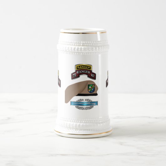 第75レンジャー連隊CIB ビールジョッキ (中央)