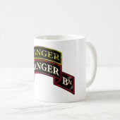 第75レーンジャーの第1大隊w/Tab コーヒーマグカップ (正面右)