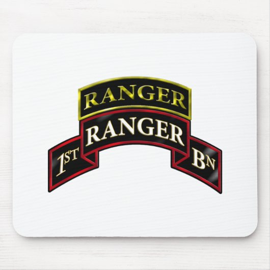 第75レーンジャーの第1大隊w/Tab マウスパッド (正面)