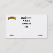 第75レーンジャー連隊の軍隊のレーンジャーのFort Benningの獣医 名刺 (正面)