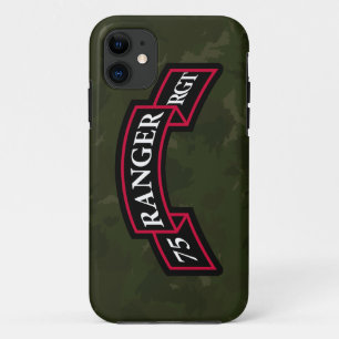 第75レーンジャー連隊"深緑色の迷彩柄" iPhone 11 ケース