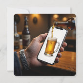 第75回バースデーパーティービールマグ 招待状 (正面)