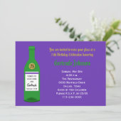 第75回バースデーパーティー招待紫 招待状 (スタンド正面)