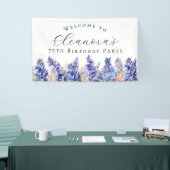 第75回バースデーパーティー7月誕生フラワーウェルカム 横断幕 (トレードショー)