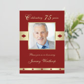 第75回生誕祭パーティー招待状ブルゴーニュ75 招待状 (スタンド正面)