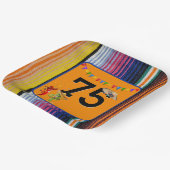 第75回誕生日パーティーメキシコデザイン ペーパープレート (傾斜あり)