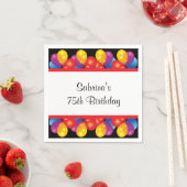 第75回誕生日パーティー | DIY文字 スタンダードカクテルナプキン (インサイチュ)