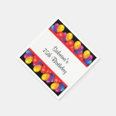 第75回誕生日パーティー | DIY文字 スタンダードカクテルナプキン (角)