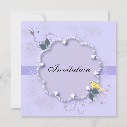 第75回誕生日パーティー| DIY文字 招待状 (正面)