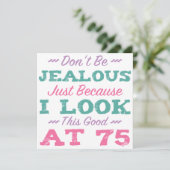 第75回誕生日（女性） カード (スタンド正面)